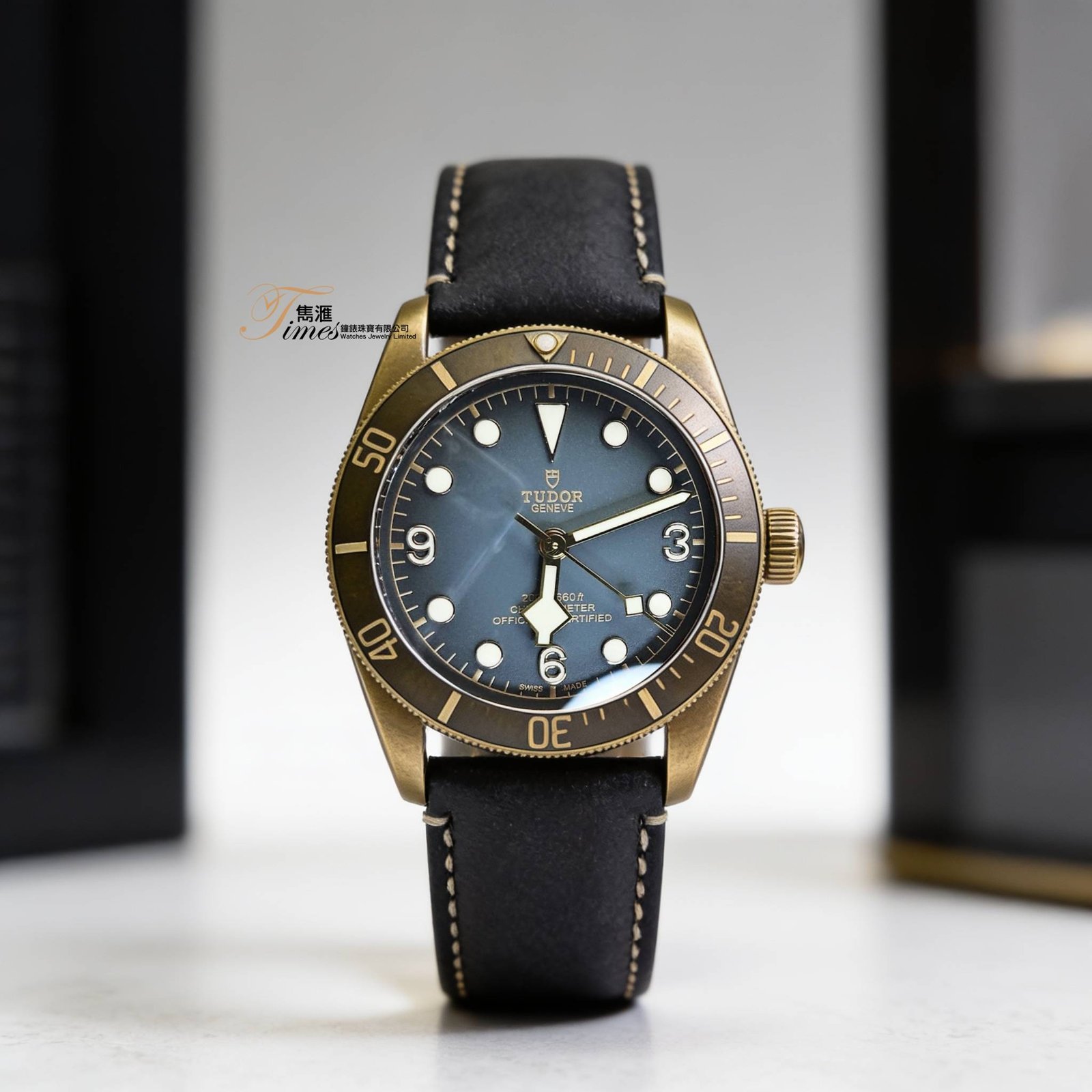 Tudor 青銅自動灰面斧頭針灰圈皮帶青銅針扣Black Bay REF:79250BA - Image 2