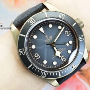 Tudor 青銅自動灰面斧頭針灰圈皮帶青銅針扣Black Bay REF:79250BA