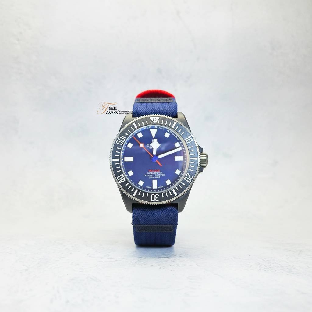 Tudor 碳殼鈦自動藍面條字深潛織帶自黏式帶扣Pelagos REF:25707KN(42mm) - Image 2