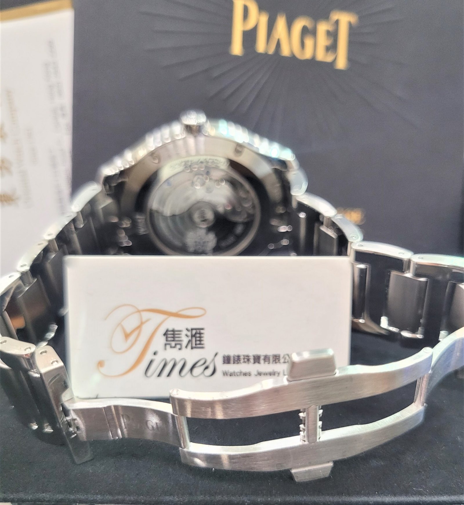 Piaget 鋼自動日曆銀面條字鋼帶透視底Polo S (42mm) - Image 5