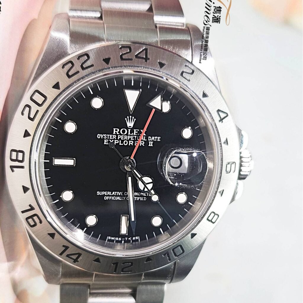 Rolex 鋼自動日曆黑面EXP II REF:16570  T25面