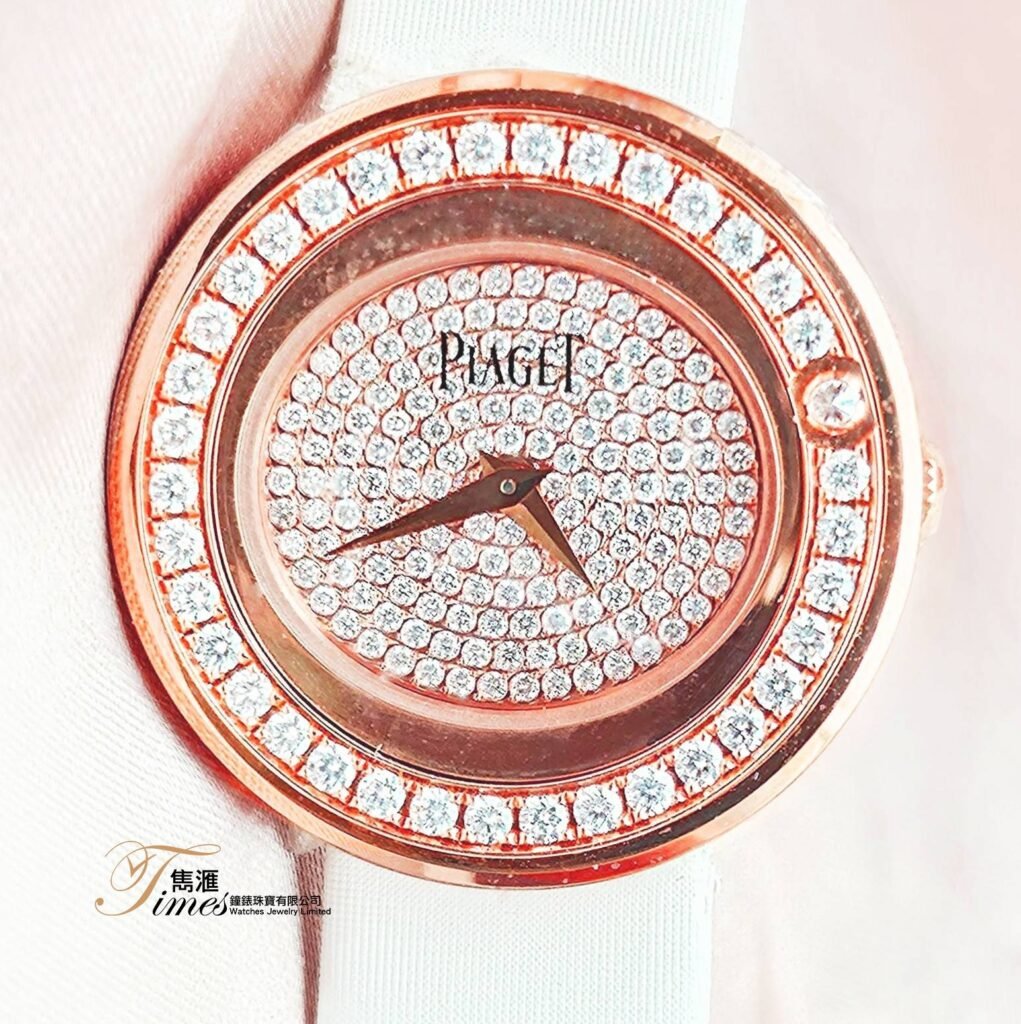Piaget 99新18K玫瑰金石英原裝石面石圈原裝針扣女裝Possession(29mm)