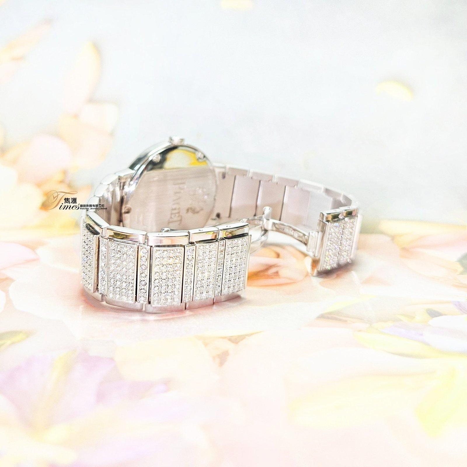 Piaget 18K白金自動日曆後加石面石圈原裝18K白金帶後加石Polo(38mm) - Image 4