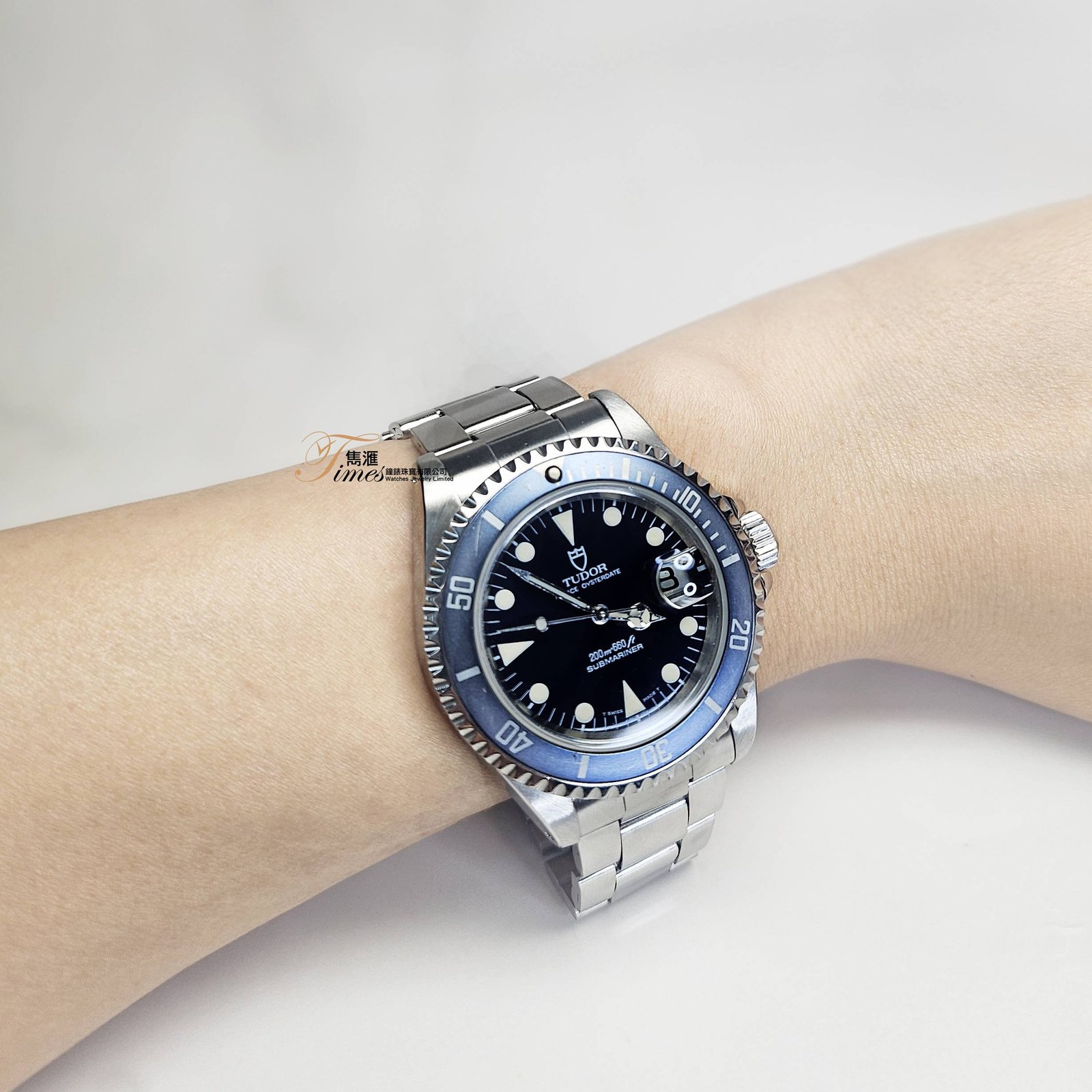 Tudor 鋼自動日曆藍圈藍面潛水膏藥字勞霸勞底 Prince Oysterdate Submariner Ref:79190 - Image 3