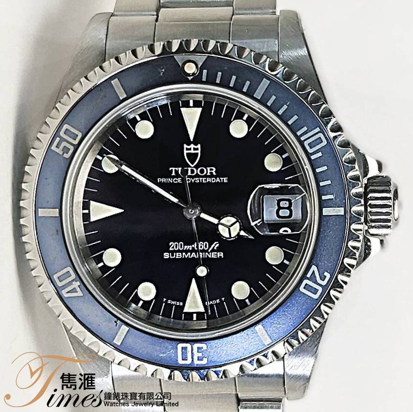 Tudor 鋼自動日曆藍圈藍面潛水膏藥字勞霸勞底 Prince Oysterdate Submariner Ref:79190