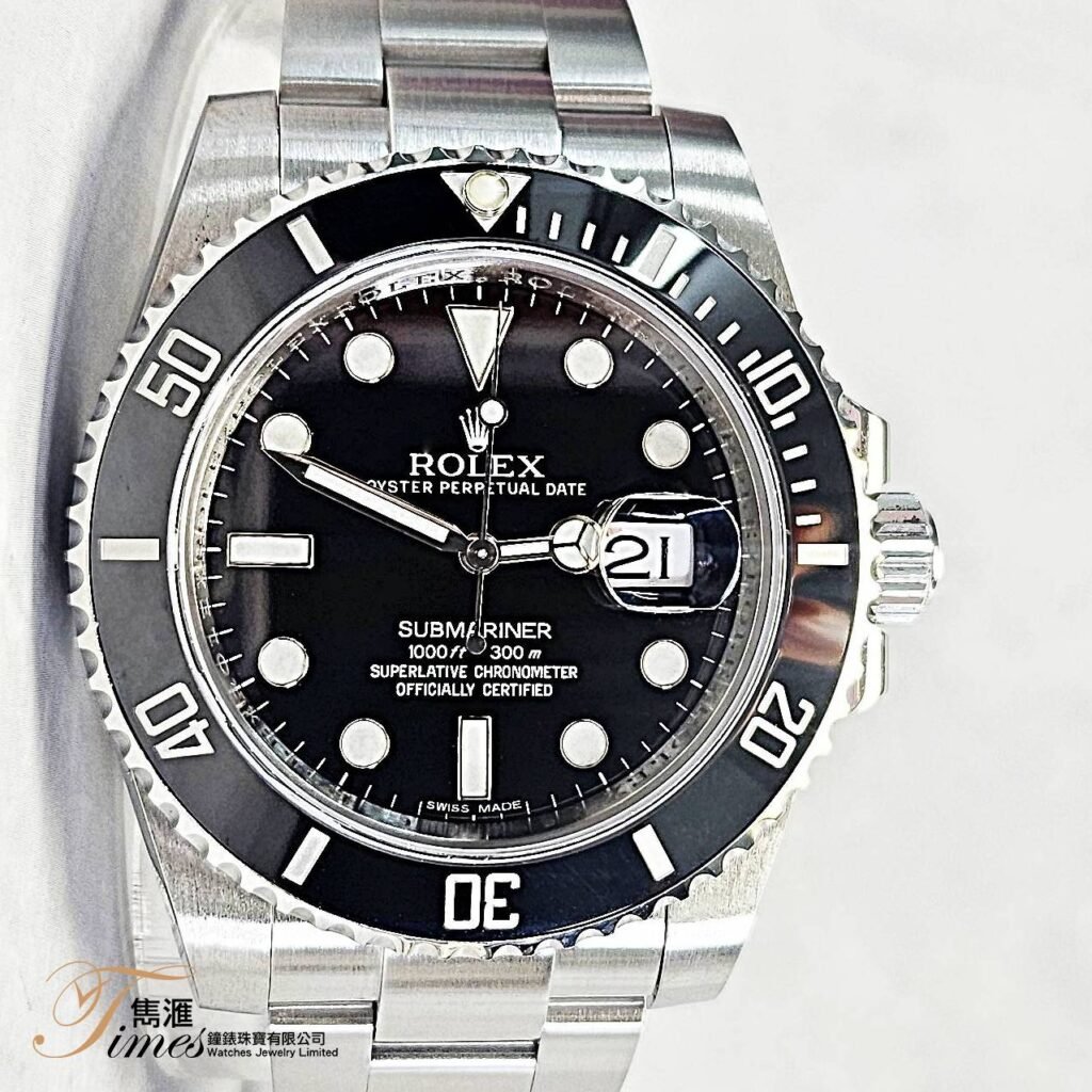 Rolex 鋼自動日曆黑圈黑面潛水Submariner REF:116610LN (兩年行保養)