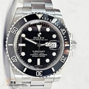 Rolex 鋼自動日曆黑圈黑面潛水Submariner REF:116610LN (兩年行保養)